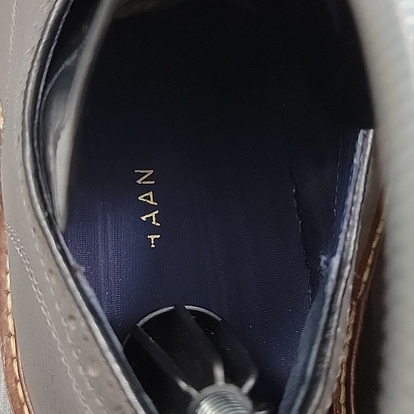 Cole Haan X Todd Snyder gray leather wingtip Oxford dress shoe C25251 men's 8m - Picture 7 of 12